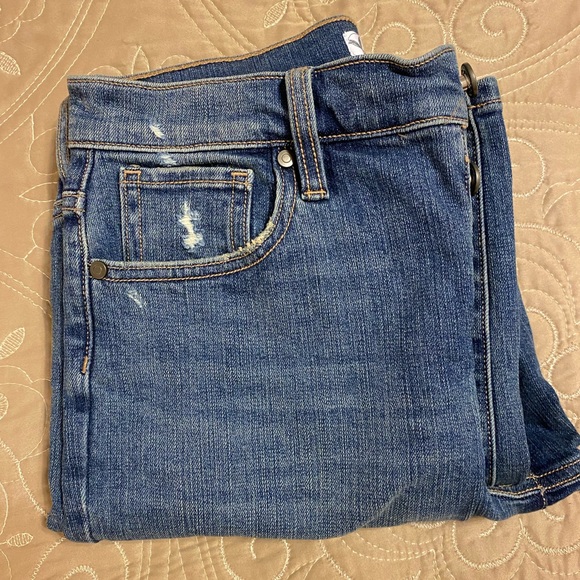 Carve Designs Denim - Carve Designs Womens Button Fly Straight Leg Relaxed Blue Denim Jeans Size 4